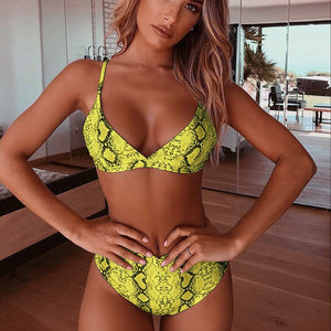 Snake Print Bikini